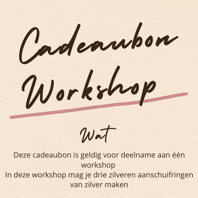 Cadeaubon WORKSHOP aanschuifringen