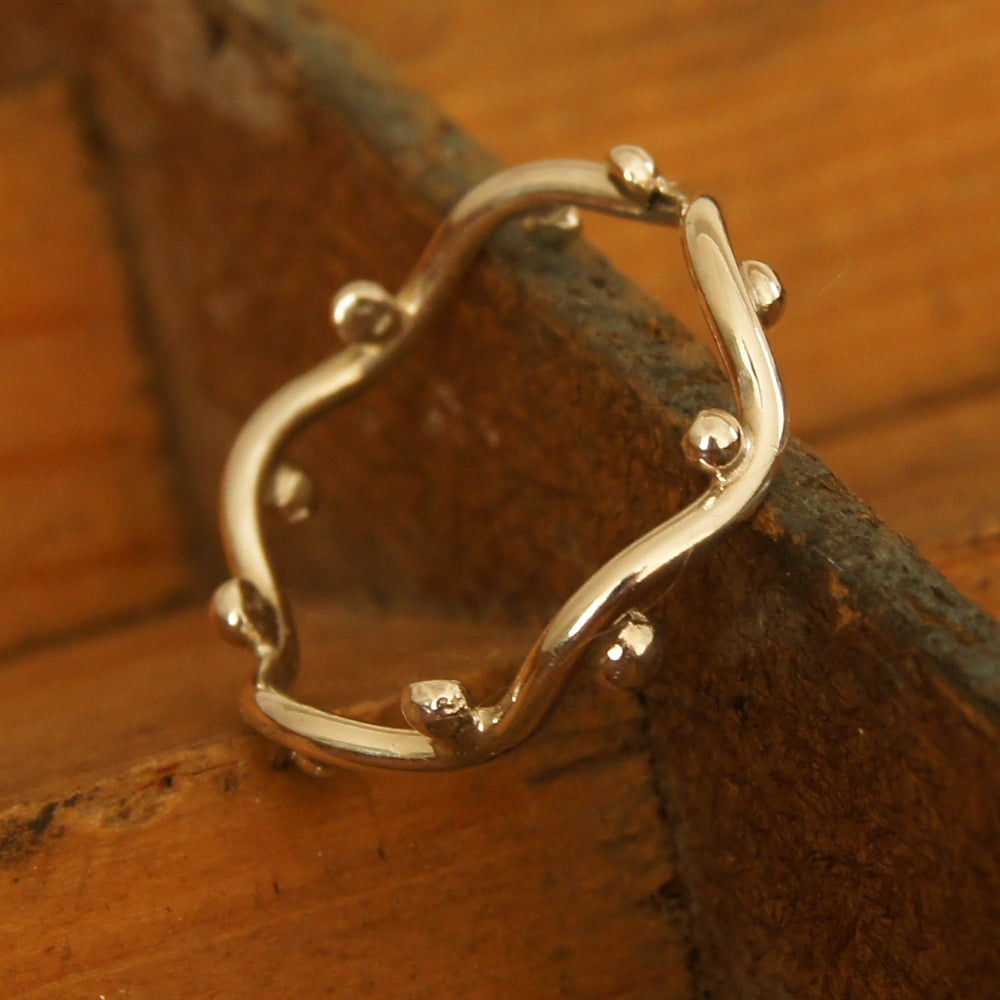 Polka dot ring | Zilver