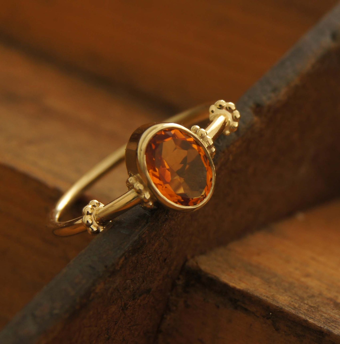 Ring | Geelgoud | Queen Citrine