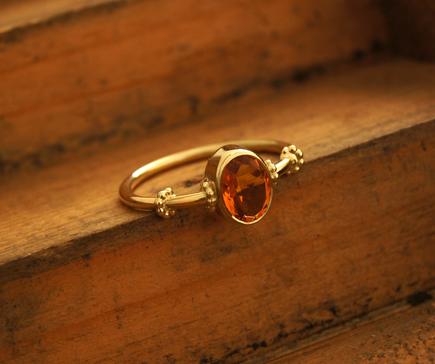 Ring | Geelgoud | Queen Citrine