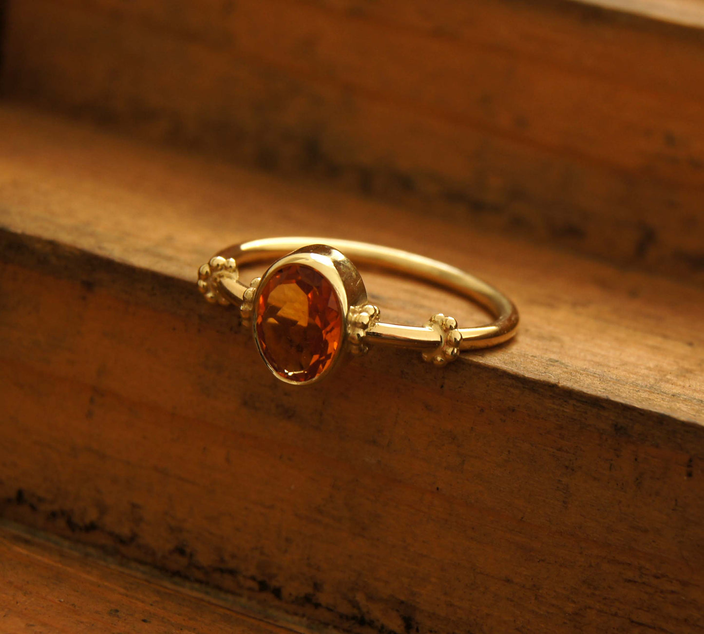 Ring | Geelgoud | Queen Citrine